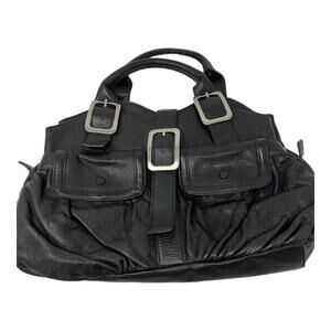 Cole Haan black leather satchel purse